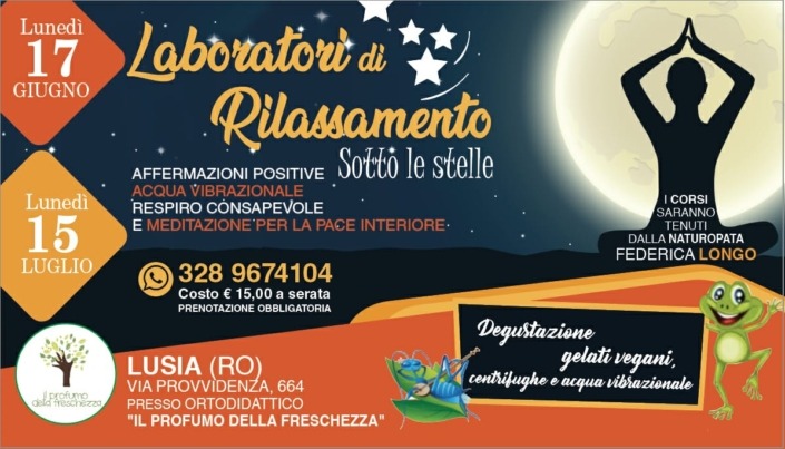 laboratori di rilassamento sotto le stelle