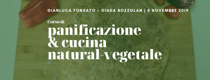 Corso di panificazione e cucina natural-vegetale Finger bread 4 novembre 2019